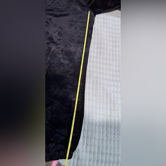 PAIGE Mayslie Mid Rise Lustrous Velvet Jogger w/zipper bottoms. EUC Sz 26 - Picture 13 of 15